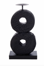 Load image into Gallery viewer, Charred Wood Ring Candleholder | 2 sizes