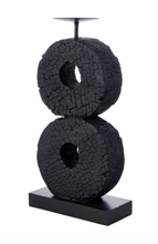 Load image into Gallery viewer, Charred Wood Ring Candleholder | 2 sizes