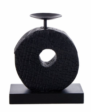 Load image into Gallery viewer, Charred Wood Ring Candleholder | 2 sizes