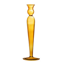 Load image into Gallery viewer, Dara Yellow Glass Candlestick