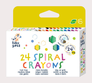 24 Pack Spiral Crayons