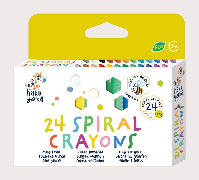 24 Pack Spiral Crayons