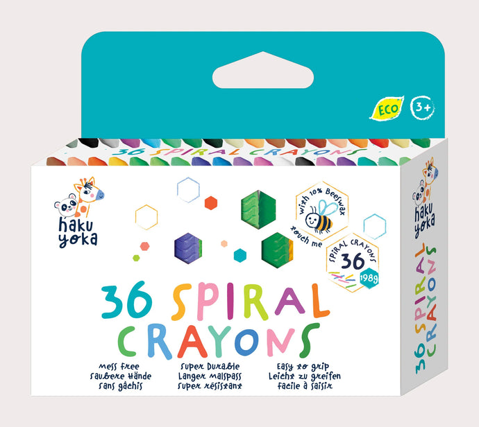 36 Pack Spiral Crayons