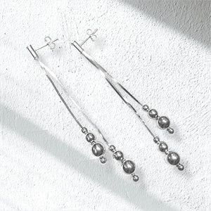 Balls & Chain Drop | Sterling Silver 925