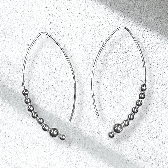 Silver Ball Pin Drop | Sterling Silver 925