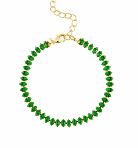 Emerald Eye Crystal Bracelet