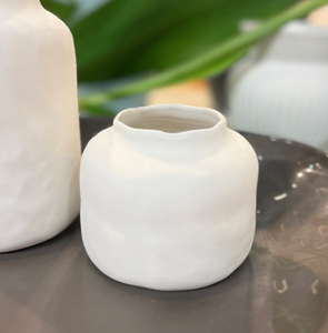 Flax Vue Vase | White