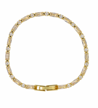 Load image into Gallery viewer, Gold Crystal Catherine Bracelet
