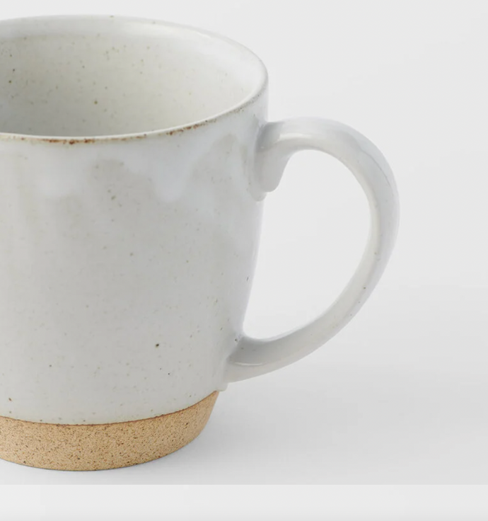 Ceramic & Earthenware Mug | White & Bisque