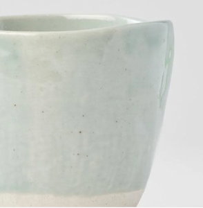 Lopsided Latte Mug | Blue & Bisque