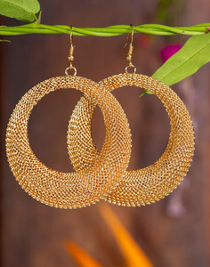 Gold Mesh Wired Hoop