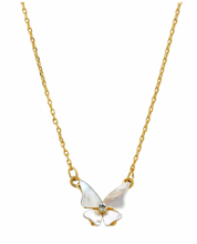 Load image into Gallery viewer, Mother of Pearl Butterly Necklace | 2 colours
