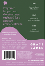 Load image into Gallery viewer, Bloom Felt Air Freshener | Yuzu, Lime &amp; Coconut
