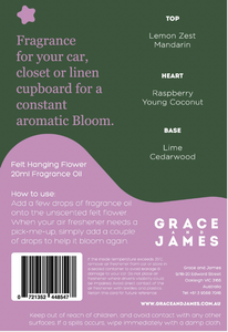 Bloom Felt Air Freshener | Yuzu, Lime & Coconut