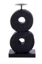 Load image into Gallery viewer, Charred Wood Ring Candleholder | 2 sizes
