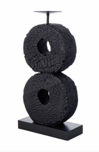 Load image into Gallery viewer, Charred Wood Ring Candleholder | 2 sizes
