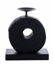 Load image into Gallery viewer, Charred Wood Ring Candleholder | 2 sizes
