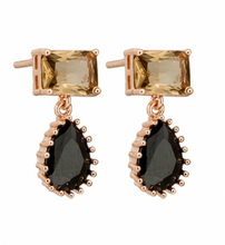 Load image into Gallery viewer, Black Liliana Earrings | Tiger Tree
