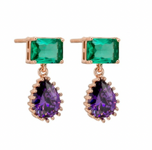 Load image into Gallery viewer, Purple Liliana Earrings | Tiger Tree
