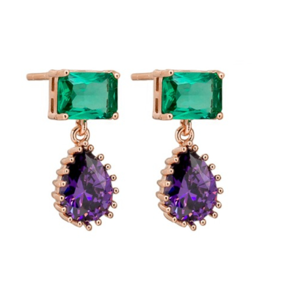 Purple Liliana Earrings | Tiger Tree