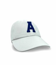 Load image into Gallery viewer, College Letter Cap | White
