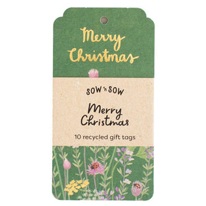 Merry Christmas Gift Tag - 10 Pack