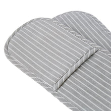 Load image into Gallery viewer, Butchers Stripe Double Oven Glove | Grey
