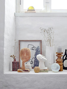 Deco Vase, White, Terracotta