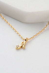 Initial Necklaces | Gold