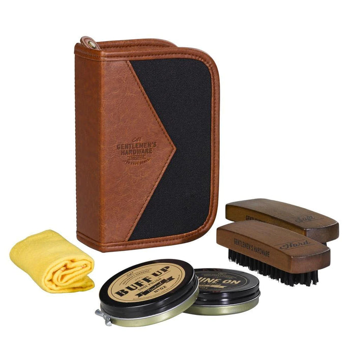 Charcoal Canvas Shoeshine Kit