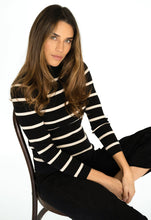 Load image into Gallery viewer, Noir Striped Skivvy
