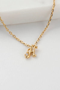 Initial Necklaces | Gold