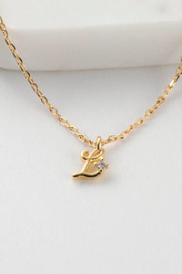 Initial Necklaces | Gold