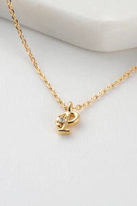 Initial Necklaces | Gold