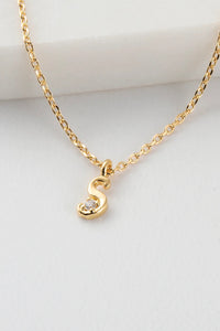 Initial Necklaces | Gold