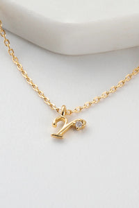 Initial Necklaces | Gold