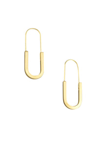 Gold U-Turn Hoops