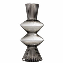 Load image into Gallery viewer, Davine Small Grey Glass Vase
