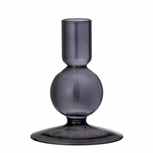Isse Black Glass Candlestick