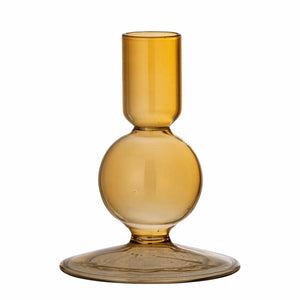 Isse Brown Glass Candlestick