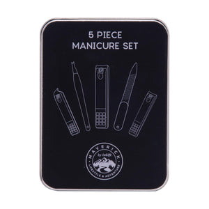 Black 5-piece Manicure Set