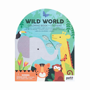 Colouring & Stickers Book: Wild World